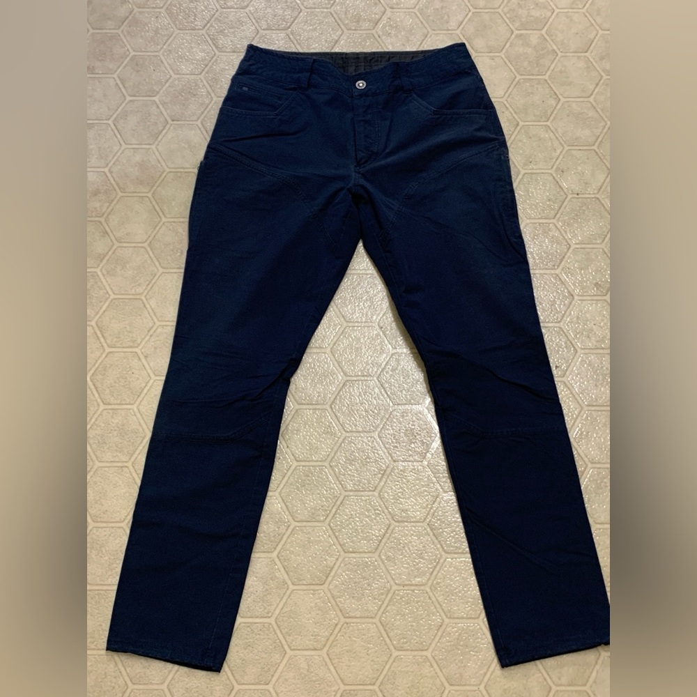 Men's 32 x 32 Kuhl Resistor Rock Blue Tapered Articulated Water Resistant Pants